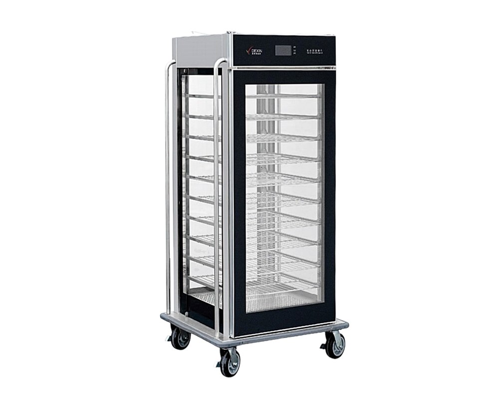 4D glazen vitrinedeur, verwarmde banketkasten